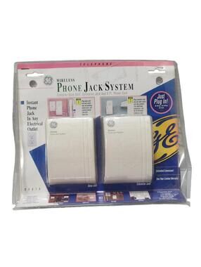 GE Wireless Telephone Jack System Base Unit W/ Extension Jack GE916 NEW